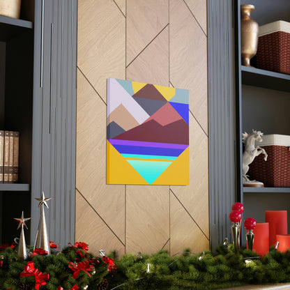 "Geometric Landscape" - Canvas