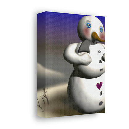 "Chilly But Hopeful: The Snowman's Quest For A Hug" - The Alien Canva