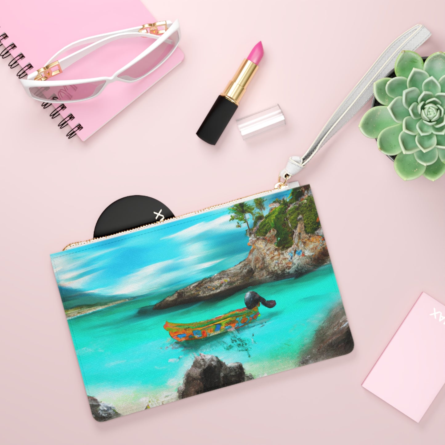 "Caribbean Fiesta on the Beach - A Digital Exploration of Mexican Culture" - The Alien Clutch Bag