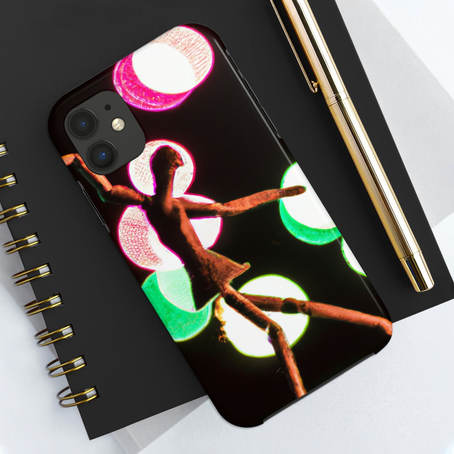 "Dancing in a Starry Shower". - The Alien Tough Phone Cases