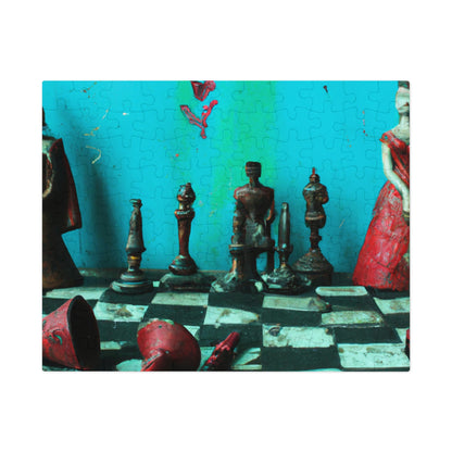 "A Forgotten Chess Set: Ready for a New Match" - The Alien Jigsaw Puzzle