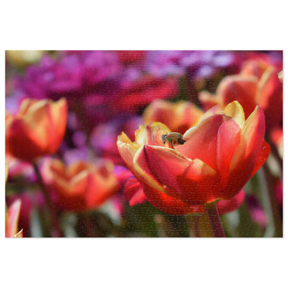 "The Busy Bee's Tulip Trawl" - The Alien Jigsaw Puzzle