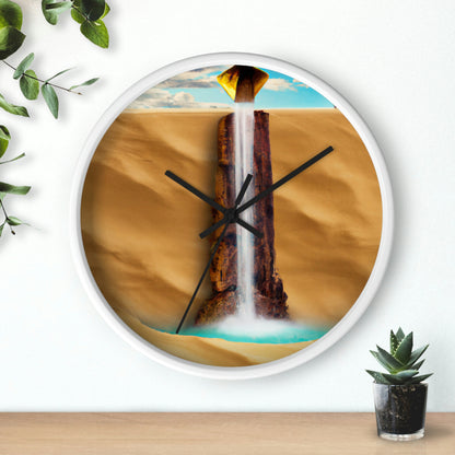 "Lonely Waterfall in a Desolate Desert" - The Alien Wall Clock