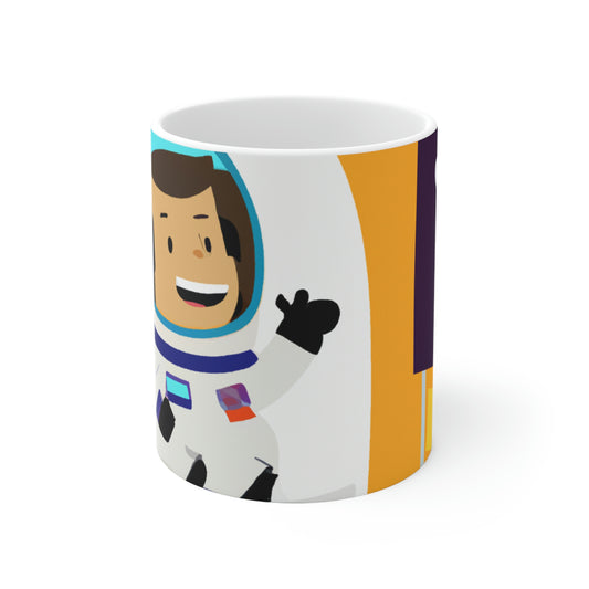 "A Voyage of Celestial Smiles" - The Alien Ceramic Mug 11 oz