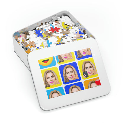 "Emoji-zing a Celebrity: A Pop Art Portrait" - The Alien Jigsaw Puzzle