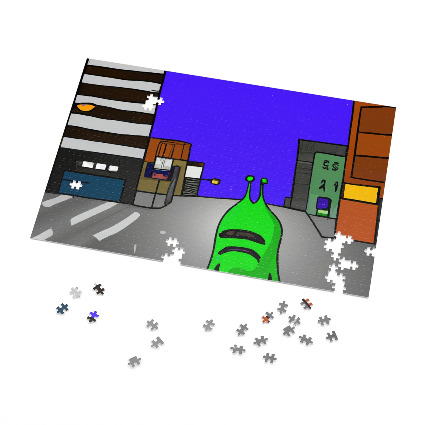 "Alien Misadventure in the City" - The Alien Jigsaw Puzzle