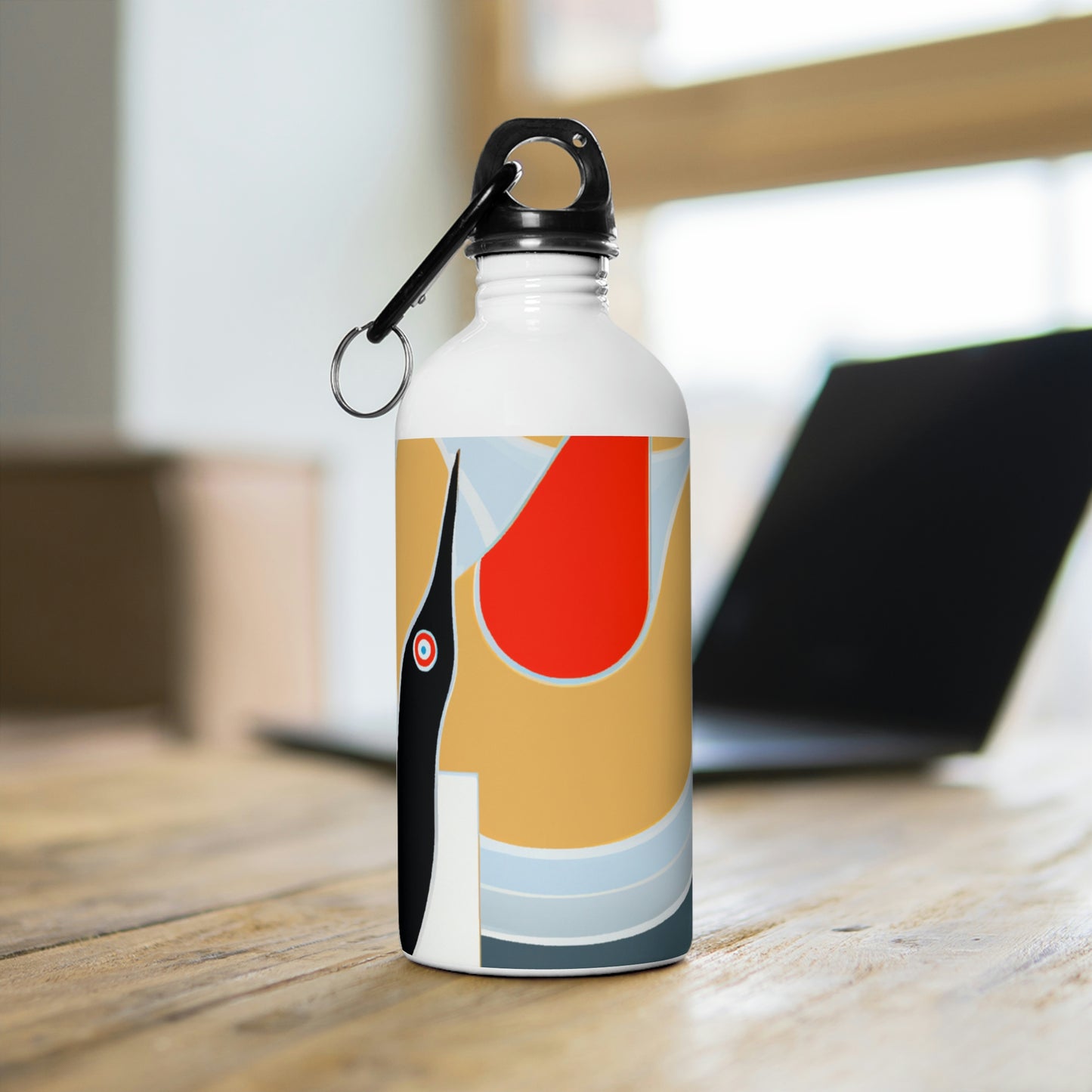 "A Salty Sea Tale: An Unexpected Encounter with an Unusual Creature" - The Alien Stainless Steel Water Bottle