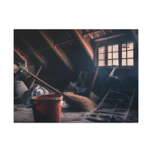 "Dusty Hopes in an Abandoned Attic" - The Alien Canva