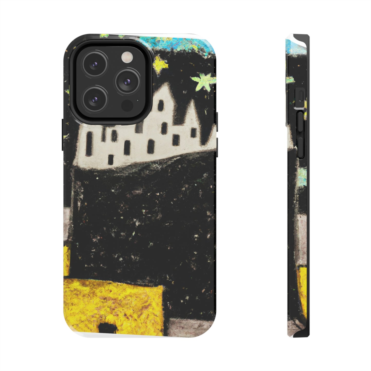 "Cosmic Oasis: Eine Reise in eine schwimmende Stadt inmitten des Sternenmeers" - Die Alien Tough Phone Cases