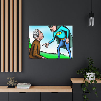 The Mysterious Stranger and the Retired Superhero - The Alien Canva