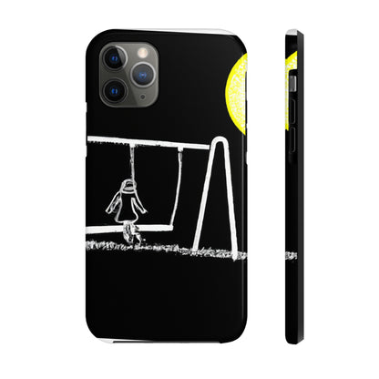 „The Moonlit Swing: A Dream-Like Moment in a Meadow“ – The Alien Tough Phone Cases