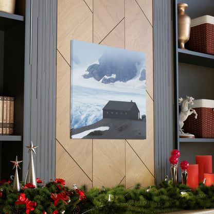 "Frozen Fears: A Haunted Glacier House" - The Alien Canva