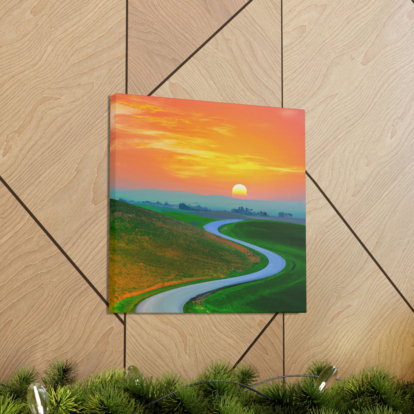 Vibrant Sunrise Painter - Canvas