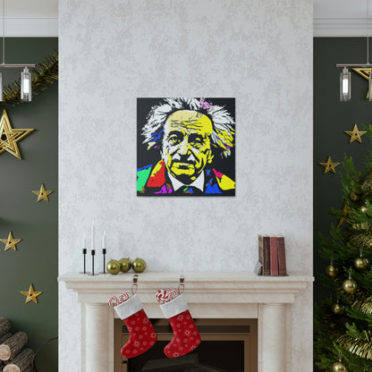 "Albert Einstein: A Pop Art Portrait" - The Alien Canva