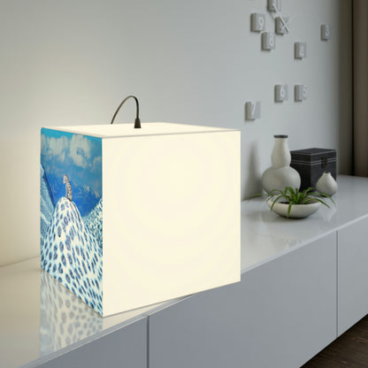 "Lonely Perch of the Snow Leopard" - The Alien Light Cube Lamp