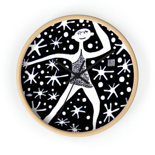 "Dancing Among the Galactic Light" - The Alien Wall Clock