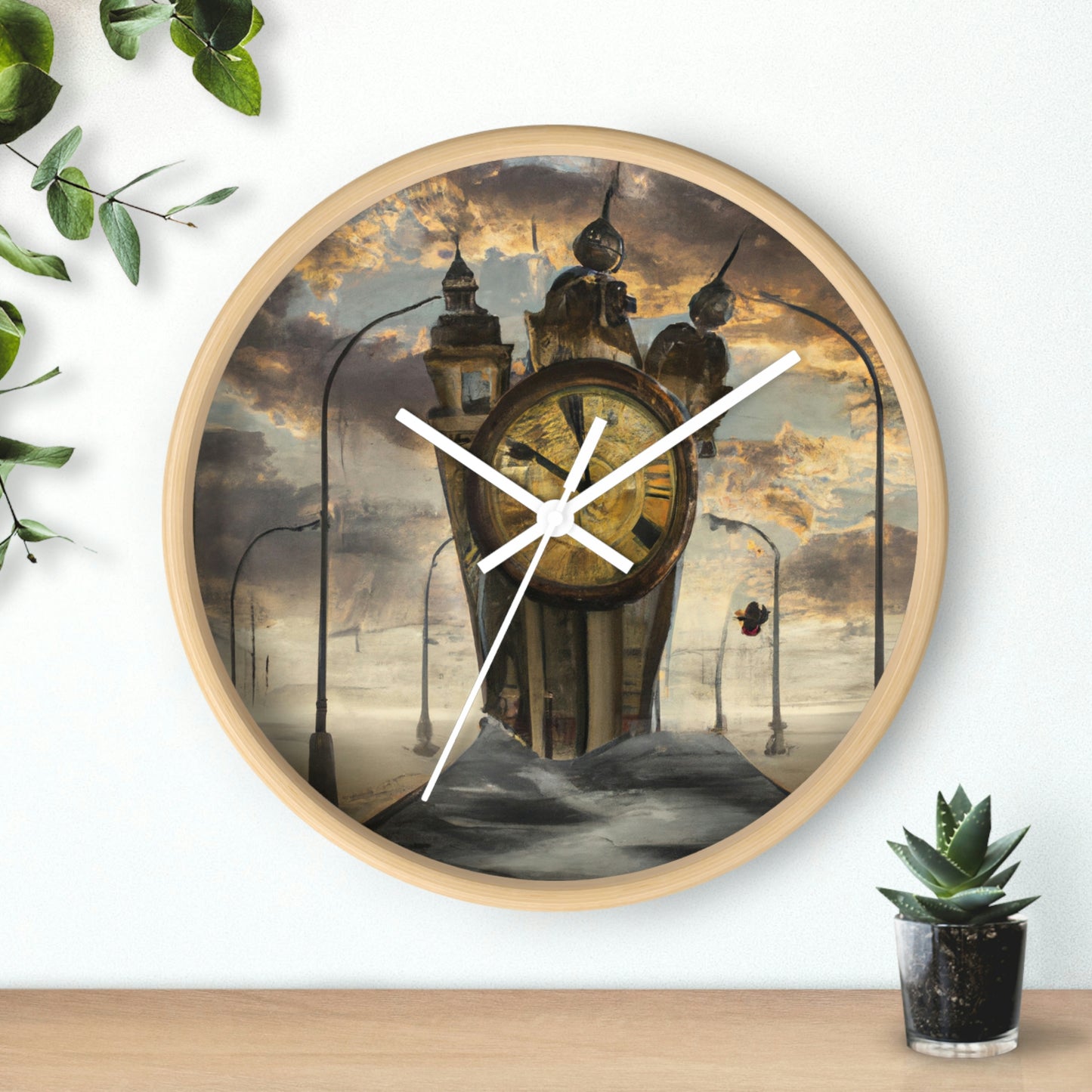 "Campanas solitarias en la ciudad oscura" - El reloj de pared alienígena