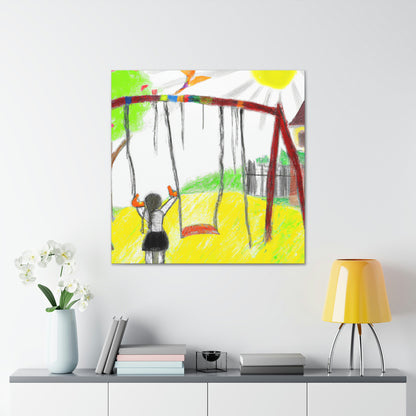 "Retrospective Reflections: A Childhood Memory Art Project" - Canvas