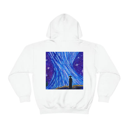 "A Starlit Solace" - La sudadera con capucha extraterrestre unisex