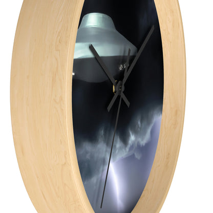 "Stormy Encounter" - The Alien Wall Clock