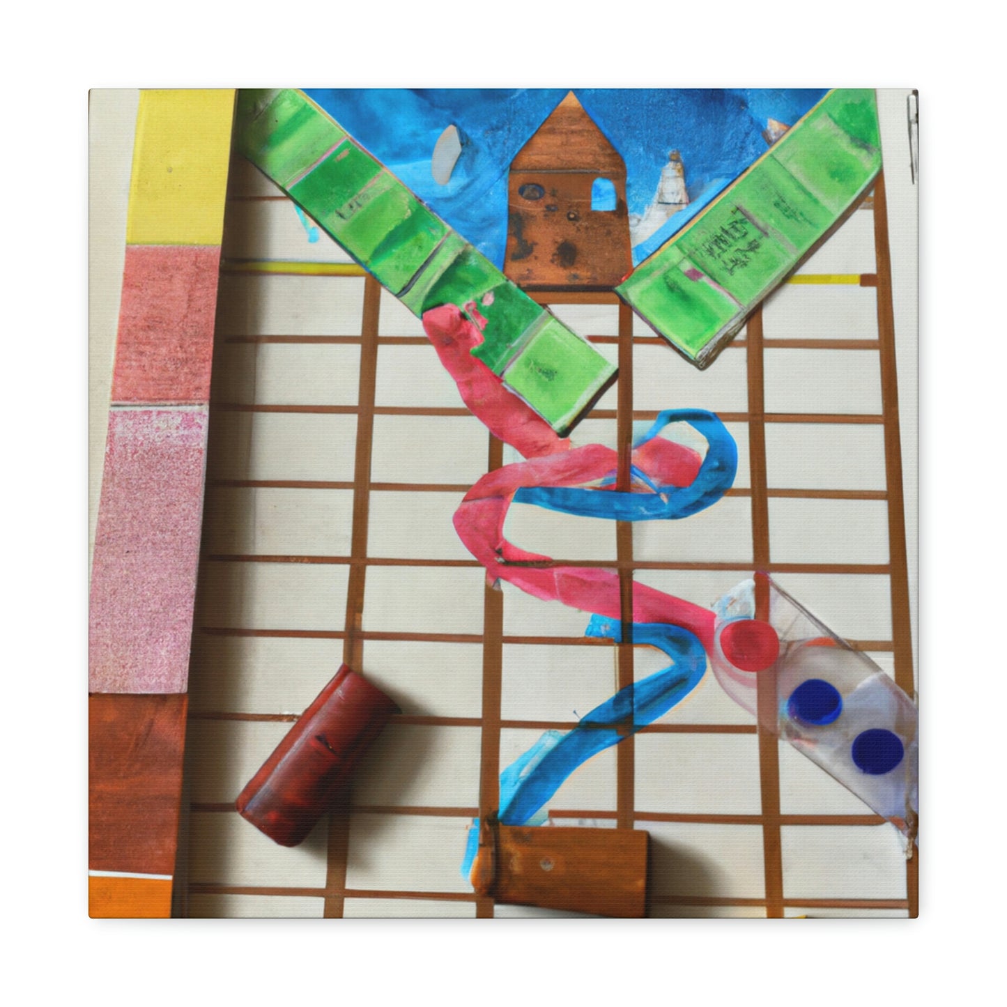 "Childhood Board Game Artistry" - The Alien Canva.