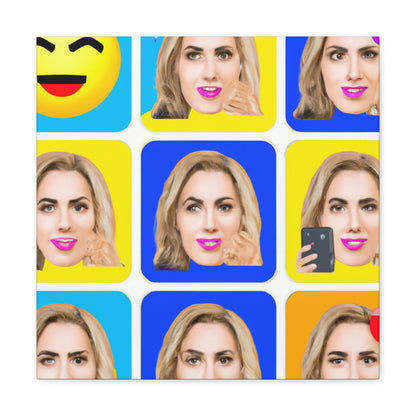 "Emoji-zing a una celebridad: un retrato de arte pop" - The Alien Canva