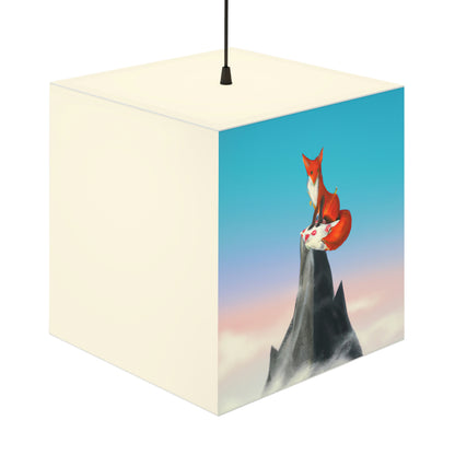 Der Fuchs, der auf dem Berg gipfelt - Die Alien Light Cube Lampe