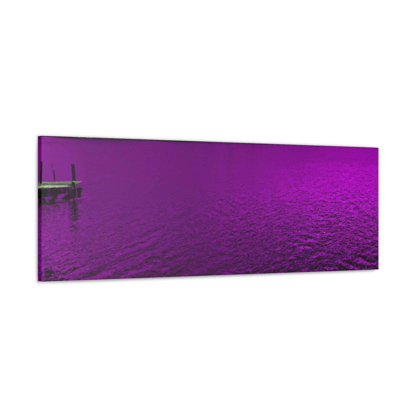 "The Neon Purple Lakefront" - The Alien Canva