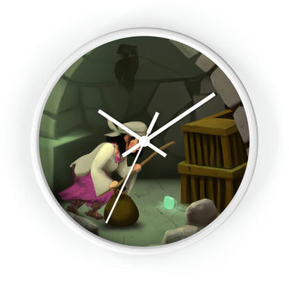 "The Witch's Hunt for Lost Riches in a Stone Fortress" - The Alien Wall Clock