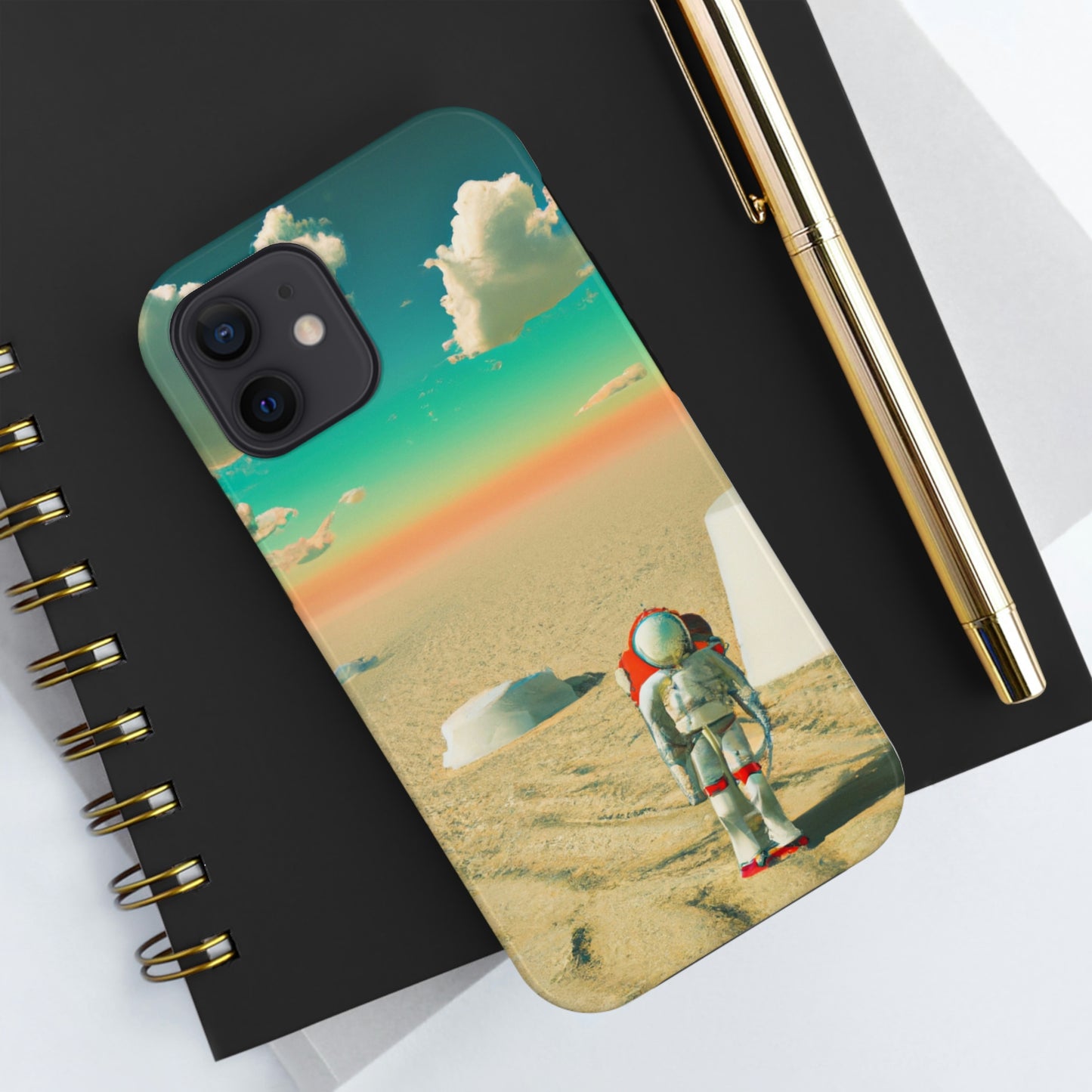 "A Strayed Astronaut: Alone on a Forlorn Planet" - The Alien Tough Phone Cases