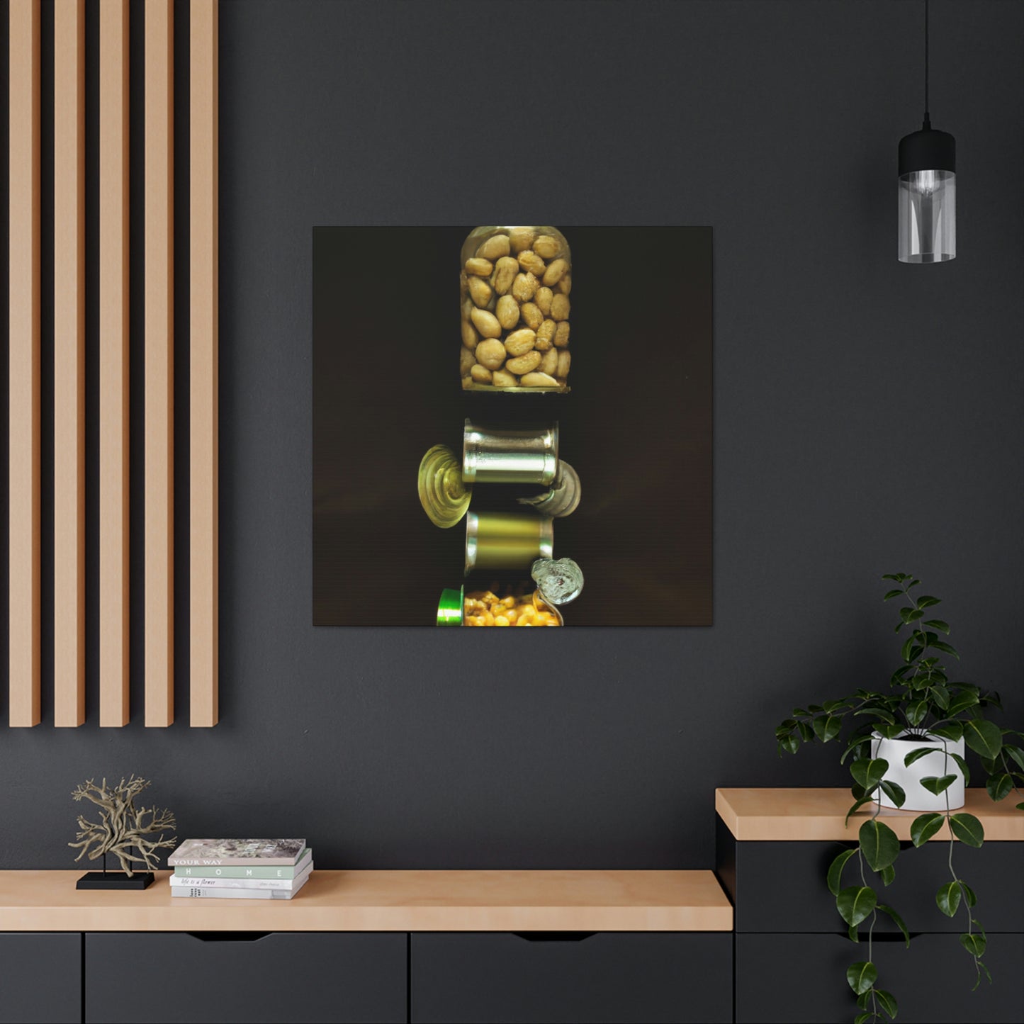 "Kitchen Pantry Creativity: Abstract Art from the Back of the Cupboard" - Canvas