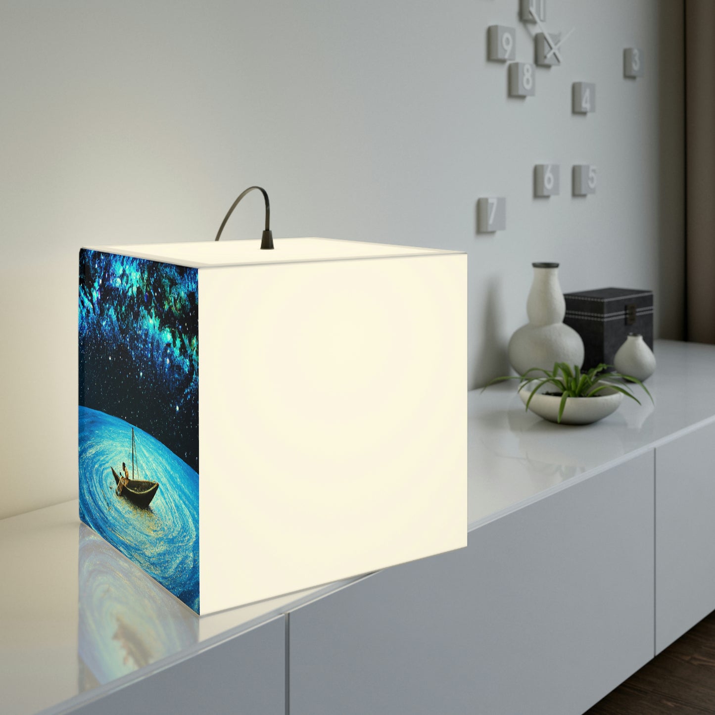 "A Voyage of Starlight". - The Alien Light Cube Lamp