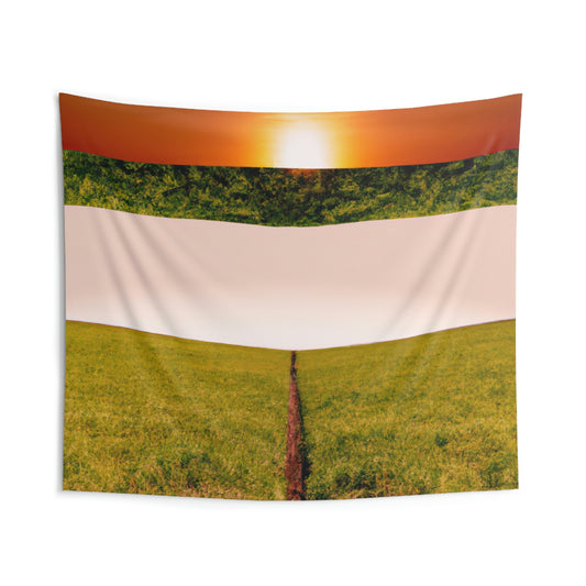 "Golden Horizon at Dusk" - The Alien Wall Tapestries