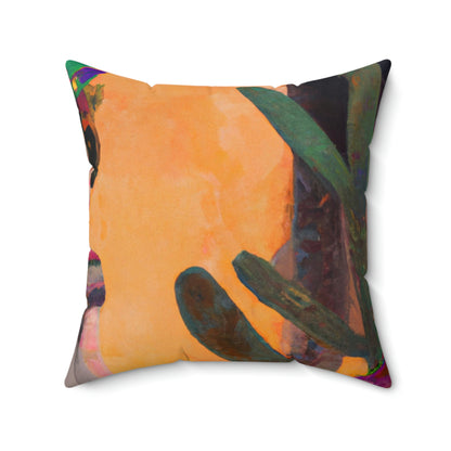 "A Child's Unexpected Enchanted Journey" - The Alien Square Pillow