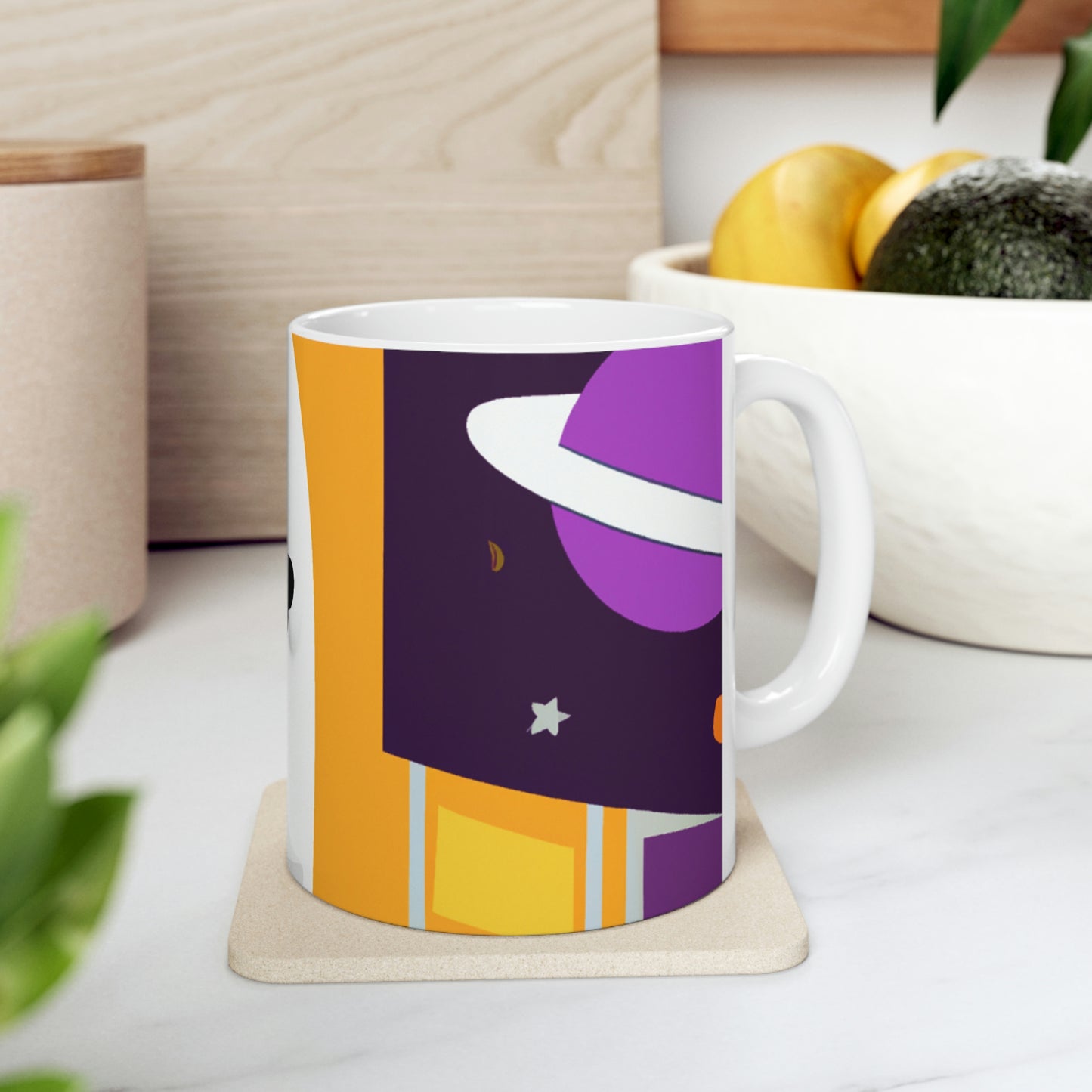 "A Voyage of Celestial Smiles" - The Alien Ceramic Mug 11 oz