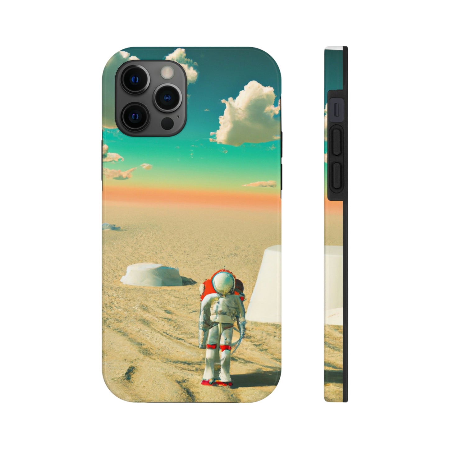 "Un astronauta extraviado: solo en un planeta abandonado" - The Alien Tough Phone Cases