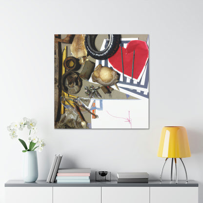 "A Celebration of Local Beauty: A Found Object Collage" - Canvas