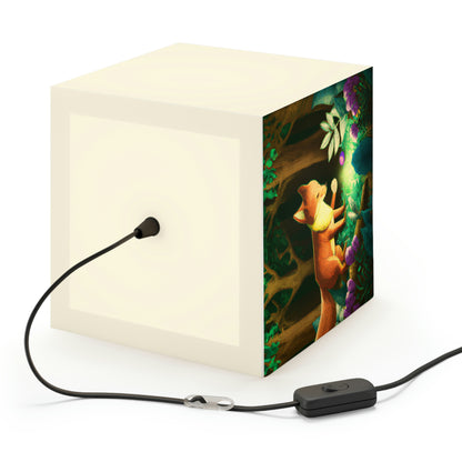 "The Gem-Seeking Fox in the Enchanted Forest" - The Alien Light Cube Lamp