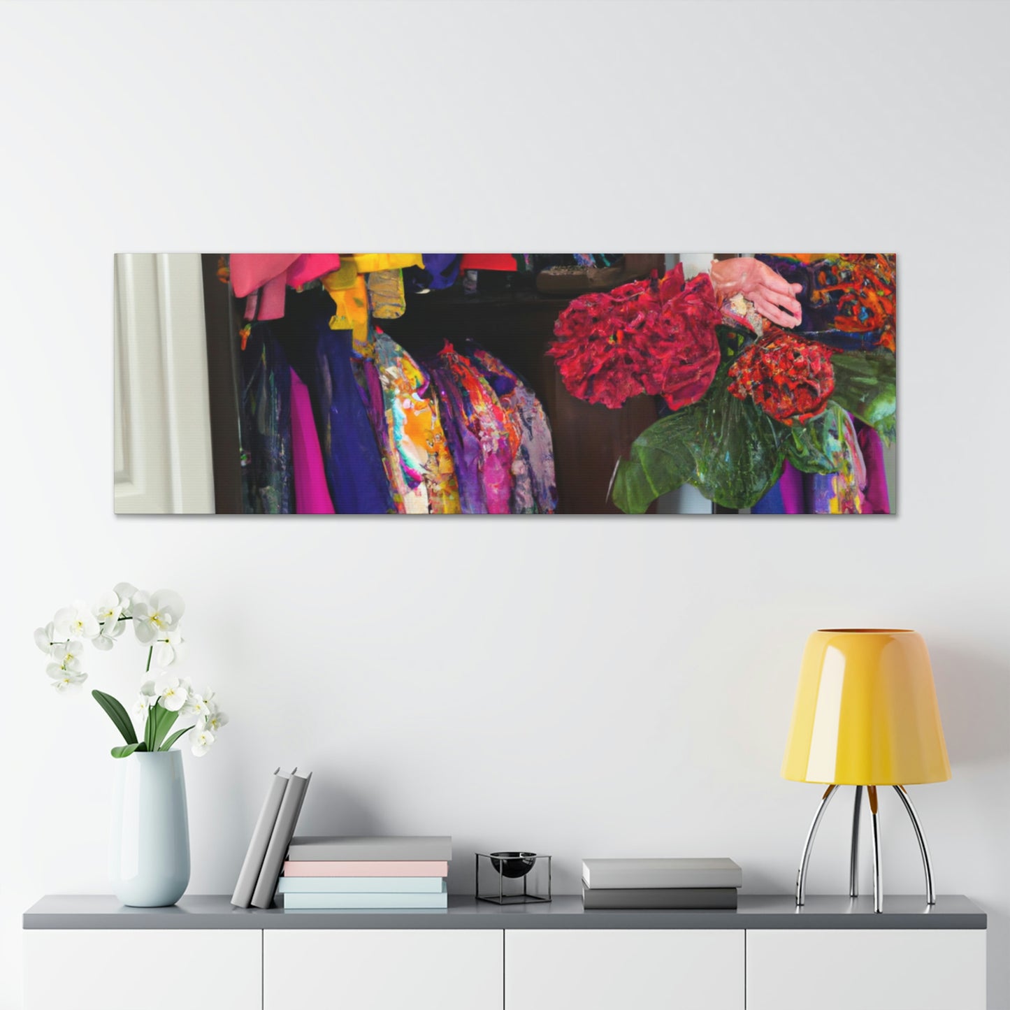 "The Boldest Hues in My Wardrobe" - Canvas