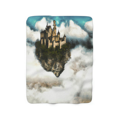 Mystic Castle in the Sky - The Alien Sherpa Fleece Blanket