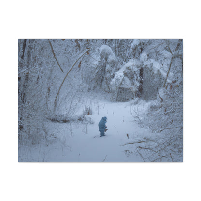 A Child in the Snow. - The Alien Canva