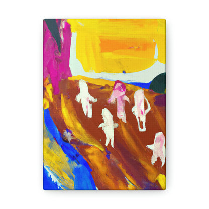 "Childhood Reflection: An Abstract Painting" - The Alien Canva.