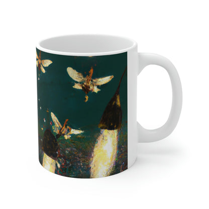 Twinkling Fireflies in the Evening Sky - The Alien Ceramic Mug 11 oz