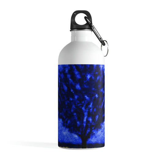 "A Lone Blue Tree in the Moonlight Field" - The Alien Stainless Steel Water Bottle