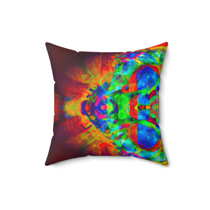 "Infinite Kaleidoscope" - The Alien Square Pillow