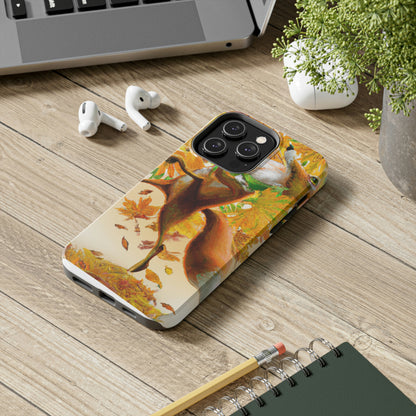 "Autumnal Adventure: A Fox's Mischief" - The Alien Tough Phone Cases