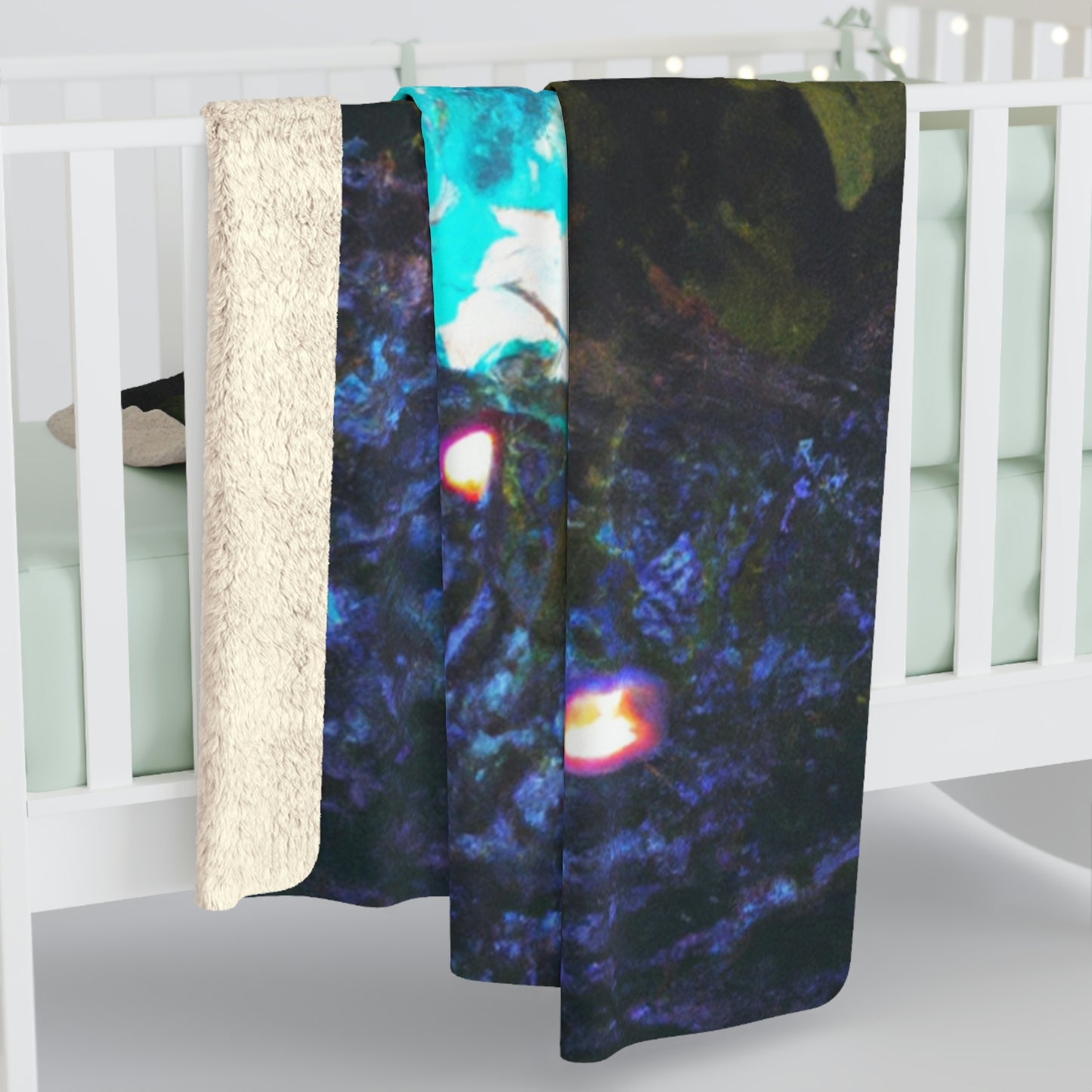 "Luminescence of Forgotten Dreams" - The Alien Sherpa Fleece Blanket