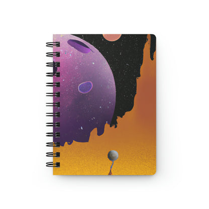 "Exploring the Unknown: The Adventures of a Space Captain and the Mysterious Planet" - The Alien Spiral Bound Journal