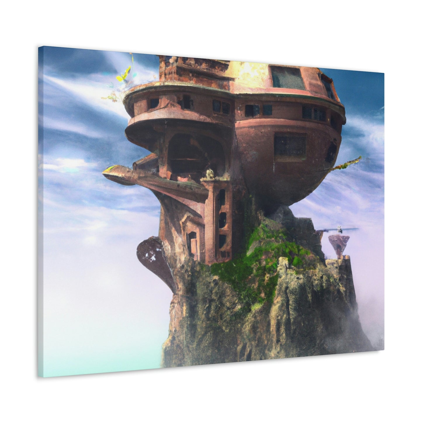 "Exploring Distant Planets in the Sky Castle" - The Alien Canva