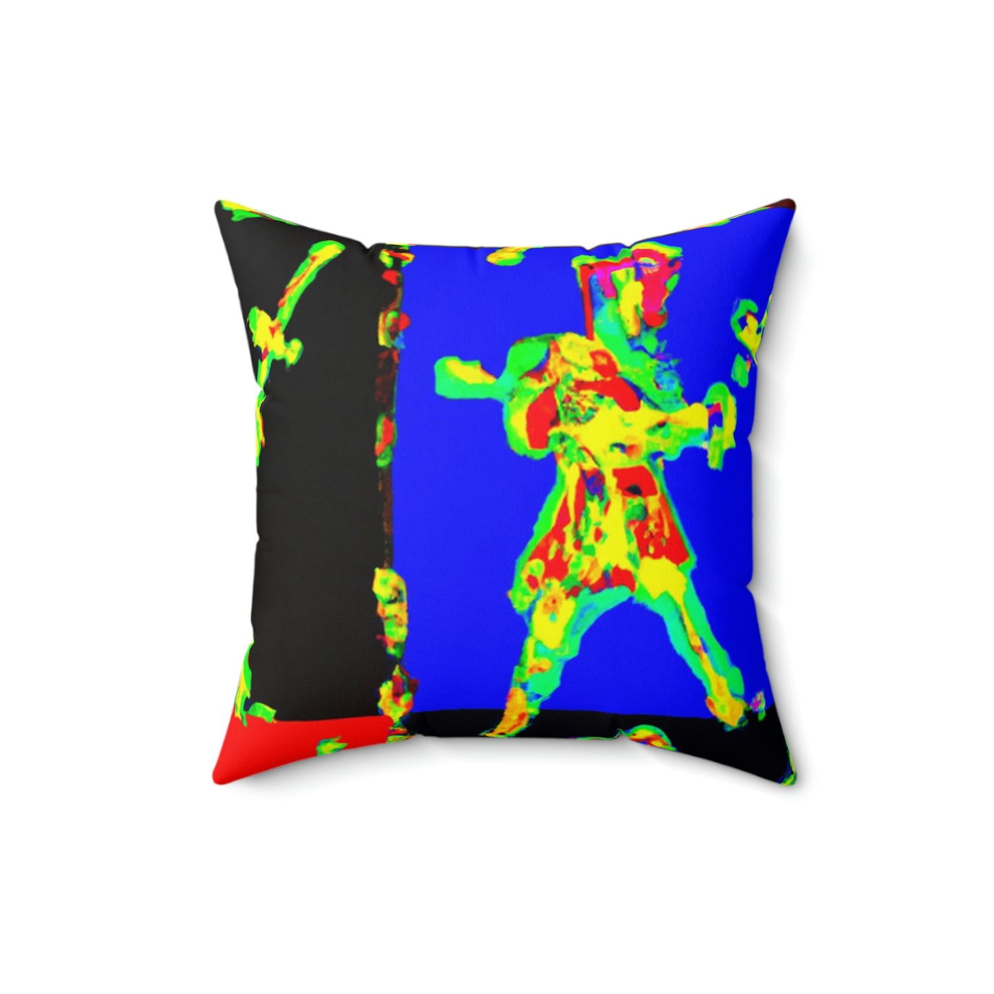 "Dancing with Fire and Steel." - The Alien Square Pillow